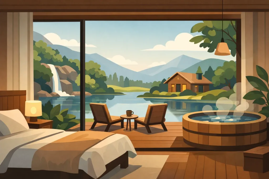 Habitación privada en Huasca para desconectar